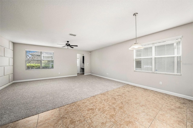 2706 Lantern Hill Ave, Brandon, FL 33511 - carpeted spare room featuring ceiling fan and tile patterned flooring