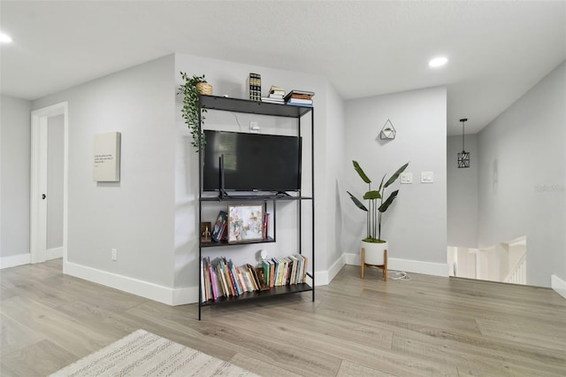 15722 Gardenside Ln, Tampa, FL 33624 - living area featuring wood finished floors and recessed lighting