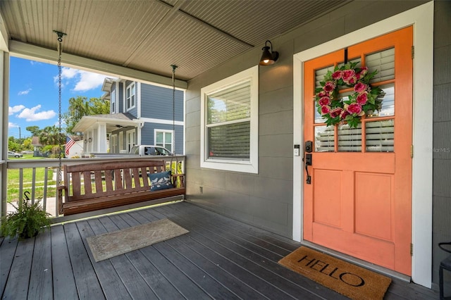 6016 N Dexter Ave, Tampa, FL 33604 - doorway to property featuring a porch