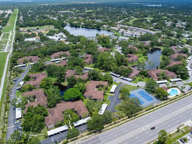 2681 Sabal Springs Cir Unit 204, Clearwater, FL 33761 - aerial view of residential area featuring a large body of water