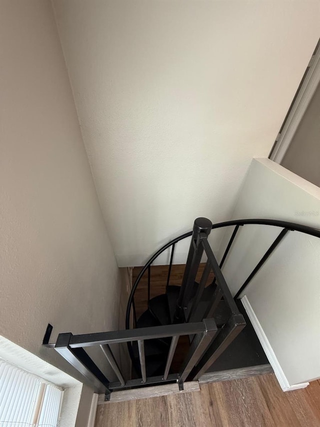 1512 7th St, Saint Cloud, FL 34769 - stairway with wood finished floors