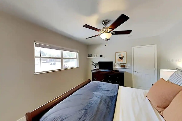 4505 S Clark Ave, Tampa, FL 33611 - bedroom with a ceiling fan