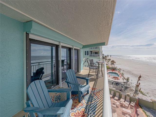 19440 Gulf Blvd Unit 301, Indian Rocks Beach, FL 33785 - balcony featuring view of water and beach