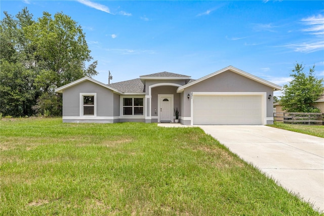 231 Marion Oaks Trl, Ocala, FL 34473 - single story home with stucco siding, an attached garage, driveway, and roof with shingles