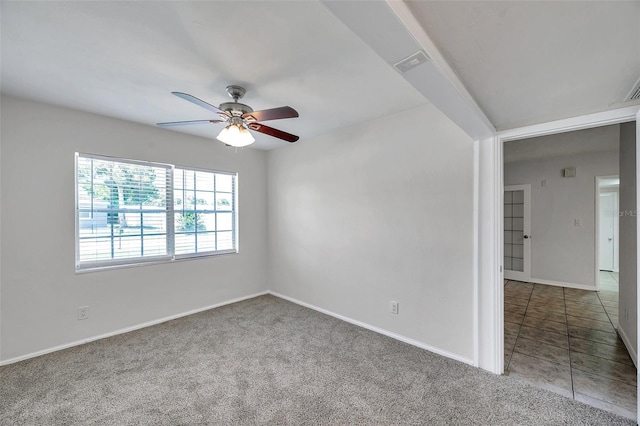 2509 W Crawford St, Tampa, FL 33614 - unfurnished room featuring ceiling fan and carpet flooring