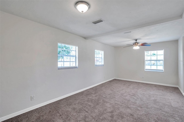 2509 W Crawford St, Tampa, FL 33614 - carpeted empty room featuring baseboards and ceiling fan