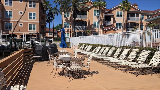 5000 Culbreath Key Way Unit 1-220, Tampa, FL 33611 - wooden deck featuring a grill