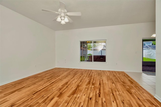 1734 Mapleleaf Blvd, Oldsmar, FL 34677 - spare room with light wood-type flooring and a ceiling fan