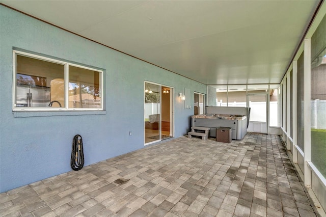 1734 Mapleleaf Blvd, Oldsmar, FL 34677 - sunroom with a jacuzzi