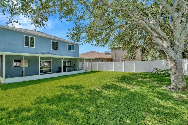 1734 Mapleleaf Blvd, Oldsmar, FL 34677 - view of yard featuring a sunroom