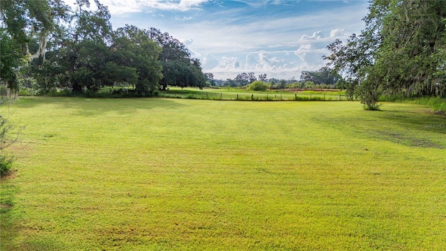 6728 Sutton Oaks Ln, Zephyrhills, FL 33541 - view of grassy yard with a view of countryside