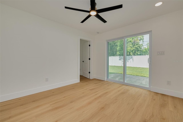 1723 Cypress Ave, Belleair, FL 33756 - spare room featuring wood finished floors and ceiling fan