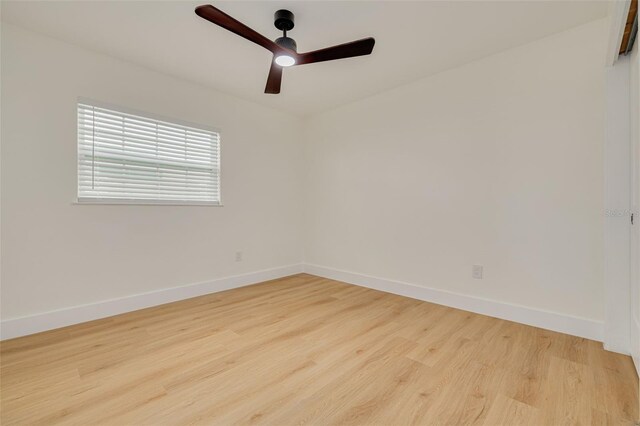 1723 Cypress Ave, Belleair, FL 33756 - unfurnished room featuring light wood-type flooring and ceiling fan