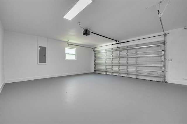 1723 Cypress Ave, Belleair, FL 33756 - garage with electric panel and a garage door opener