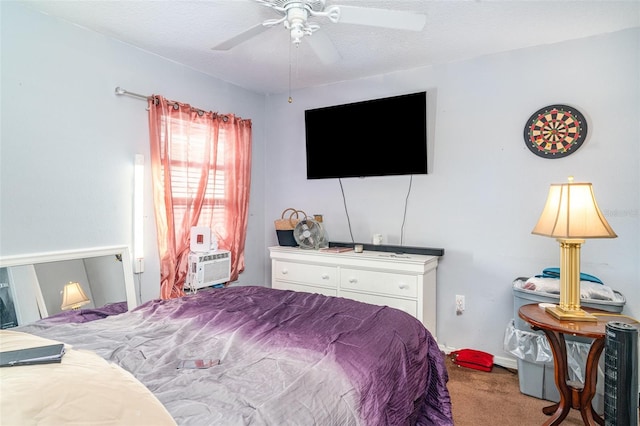 1827 Peaceful Palm St, Ruskin, FL 33570 - bedroom with carpet floors, cooling unit, and a ceiling fan