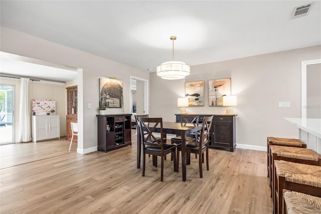 1251 Fairway Dr, Dunedin, FL 34698 - dining space featuring light wood-style flooring and baseboards