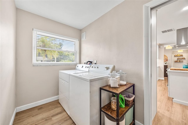1251 Fairway Dr, Dunedin, FL 34698 - washroom with washer and clothes dryer and light wood finished floors