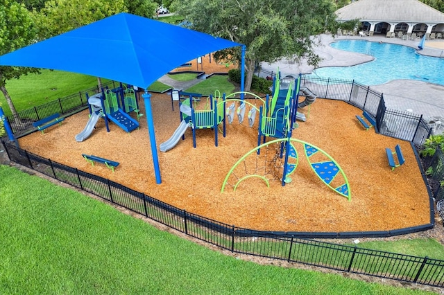 11309 Langworth Hill Ln, Riverview, FL 33579 - view of playground with a community pool