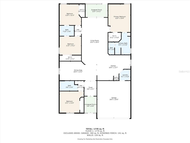 11309 Langworth Hill Ln, Riverview, FL 33579 - view of floor plan / room layout