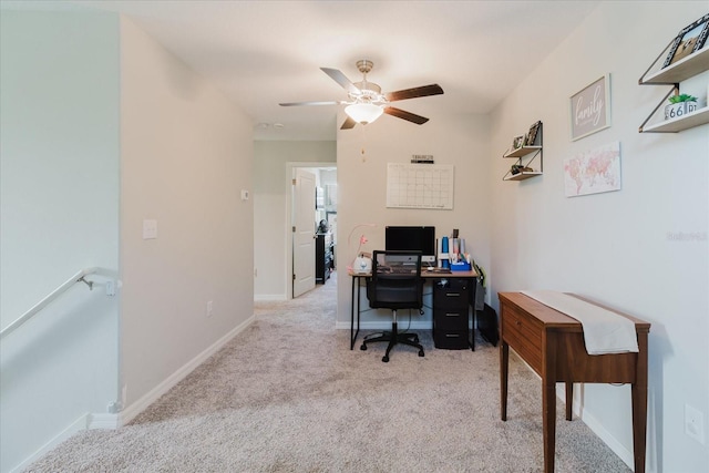 17156 Yellow Pine St, Wimauma, FL 33598 - office featuring carpet floors and ceiling fan