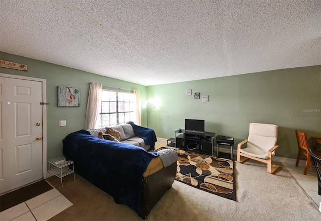 4015 My Lady Ln Unit 7, Land O Lakes, FL 34638 - living area featuring carpet floors and a textured ceiling