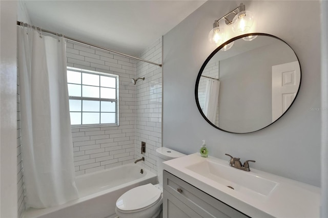 4518 Helena St NE, Saint Petersburg, FL 33703 - bathroom with shower / bathtub combination with curtain and vanity