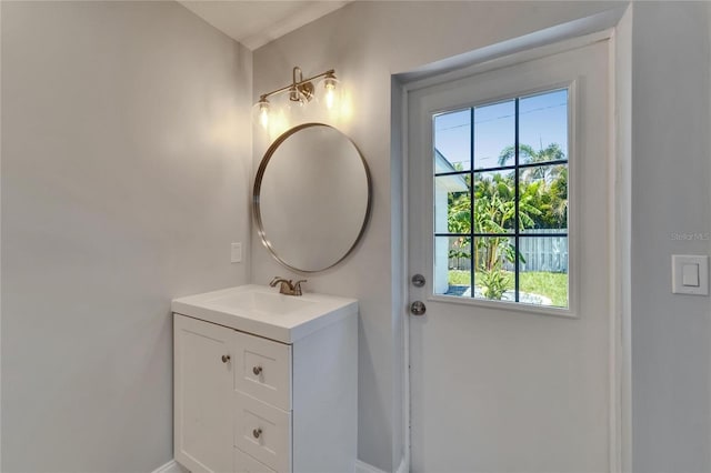 4518 Helena St NE, Saint Petersburg, FL 33703 - bathroom with plenty of natural light and vanity