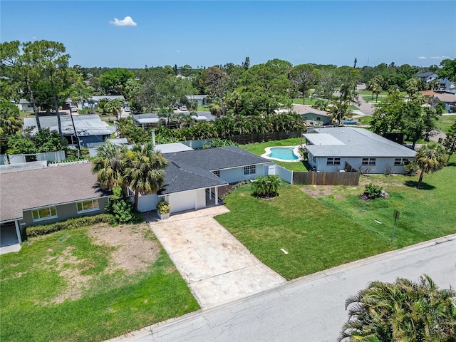 4518 Helena St NE, Saint Petersburg, FL 33703 - aerial view of residential area featuring a pool area