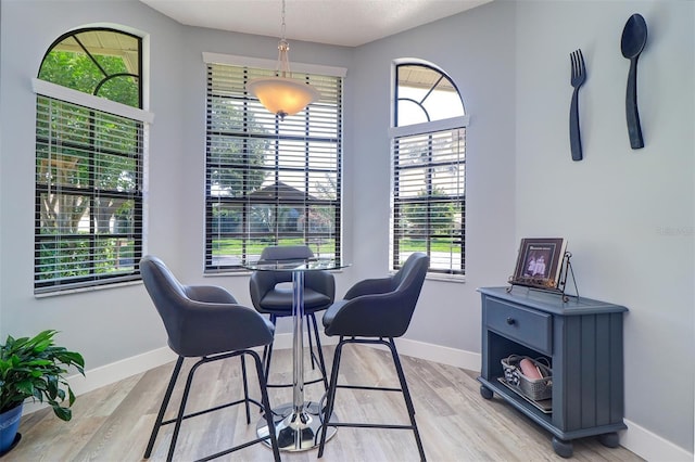 3704 Darston St, Palm Harbor, FL 34685 - dining space with light wood-style flooring
