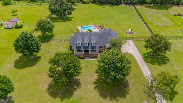 10510 Lithia Estates Dr, Lithia, FL 33547 - aerial view of sparsely populated area with a pool area