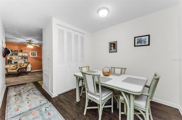 2700 Bayshore Blvd Unit 4106, Dunedin, FL 34698 - dining area with wood finished floors and ceiling fan