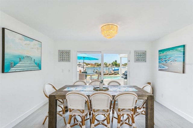 311 22nd St, Belleair Beach, FL 33786 - dining room with baseboards