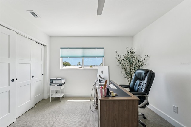 311 22nd St, Belleair Beach, FL 33786 - office with light carpet and ceiling fan