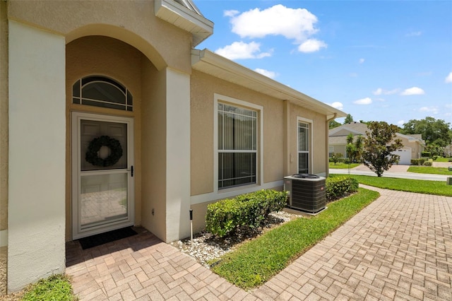 2537 Stanhope Dr, New Port Richey, FL 34655 - entrance to property with stucco siding