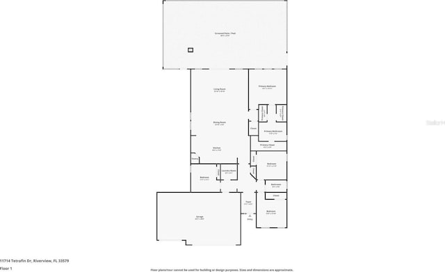 11714 Tetrafin Dr, Riverview, FL 33579 - view of room layout