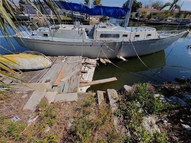 13710 Frances Ave, Hudson, FL 34667 - dock with a water view