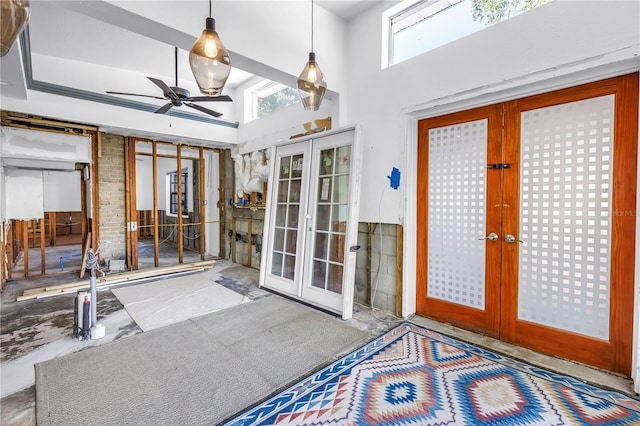 489 W Davis Blvd, Tampa, FL 33606 - unfurnished sunroom with french doors
