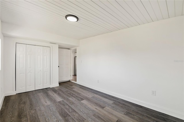 3614 Vasco St, Punta Gorda, FL 33950 - unfurnished bedroom featuring dark wood-style flooring and a closet