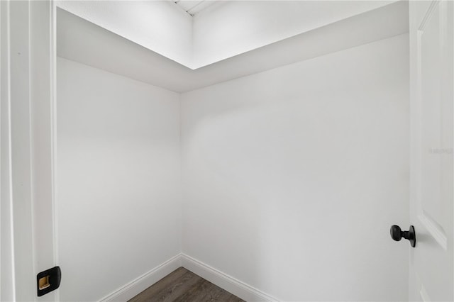 3614 Vasco St, Punta Gorda, FL 33950 - interior space featuring dark wood-style flooring and baseboards