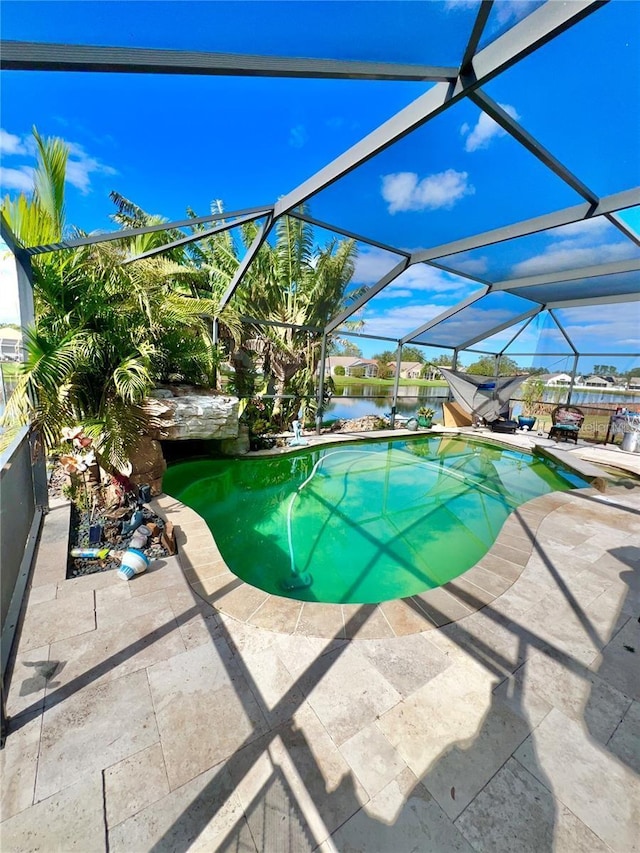 12603 Midpointe, Riverview, FL 33578 - swimming pool with a patio and a lanai