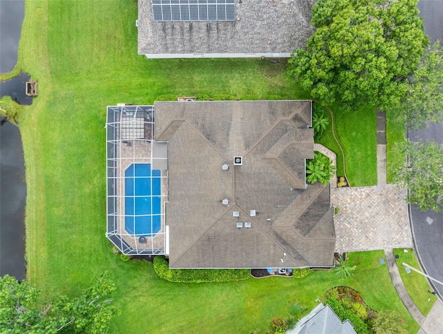 12439 Bristol Commons Cir, Tampa, FL 33626 - aerial view of property and surrounding area with a pool