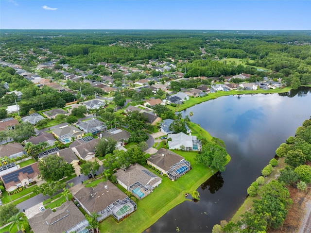 12439 Bristol Commons Cir, Tampa, FL 33626 - aerial overview of property's location featuring a large body of water and nearby suburban area
