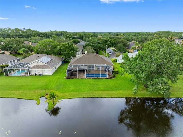 12439 Bristol Commons Cir, Tampa, FL 33626 - aerial view of property and surrounding area featuring a nearby body of water