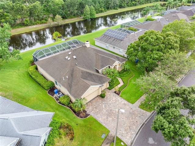 12439 Bristol Commons Cir, Tampa, FL 33626 - view from above of property featuring a nearby body of water