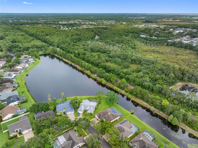 12439 Bristol Commons Cir, Tampa, FL 33626 - aerial overview of property's location featuring a large body of water and nearby suburban area