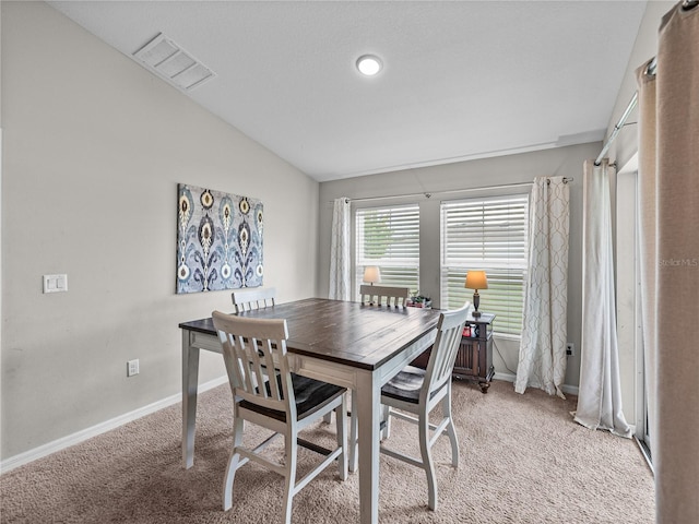 13105 Fruitville Way, Riverview, FL 33579 - dining room featuring carpet floors and lofted ceiling