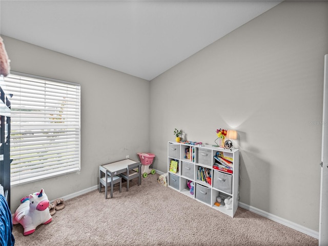 13105 Fruitville Way, Riverview, FL 33579 - game room with carpet flooring and vaulted ceiling