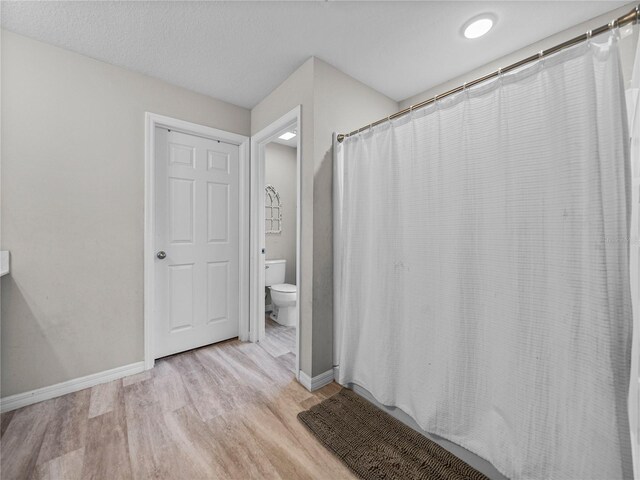 13105 Fruitville Way, Riverview, FL 33579 - full bath featuring wood finished floors and a shower with shower curtain