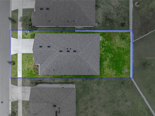 13105 Fruitville Way, Riverview, FL 33579 - view from above of property featuring property boundaries highlighted