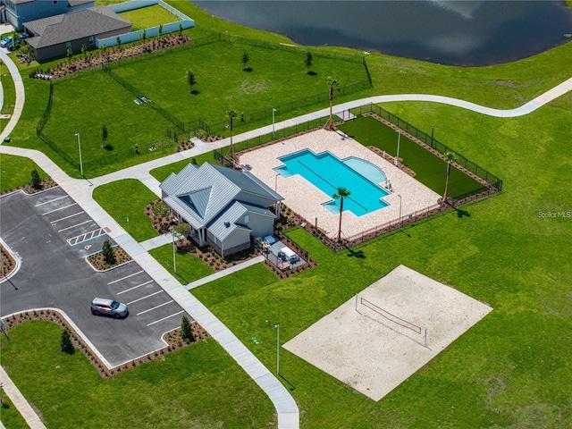 13105 Fruitville Way, Riverview, FL 33579 - bird's eye view of a pool area
